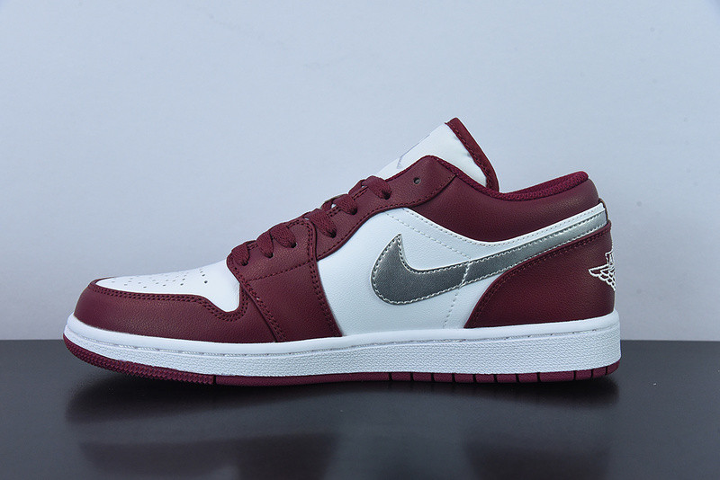 air jordan 1 low “bordeaux” 553558-615