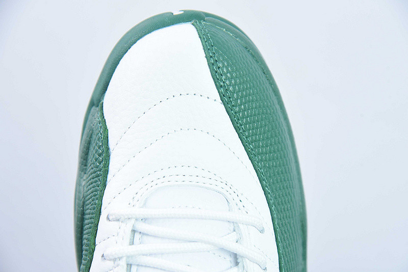 air jordan 12 white and green