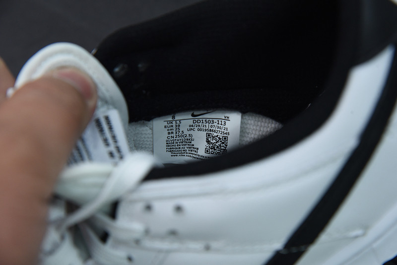 nike sb dunk low white black dd1503-113