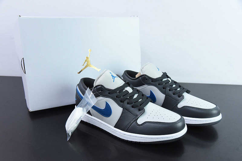 air jordan 1 low “anthracite/industrial blue” dc0774-040