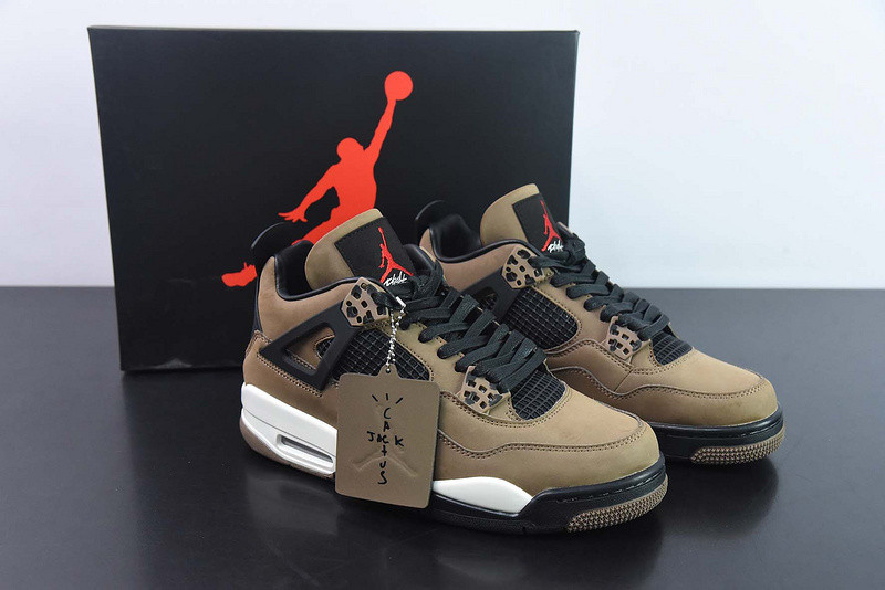 travis scott x air jordan 4 “olive” aj4-882335