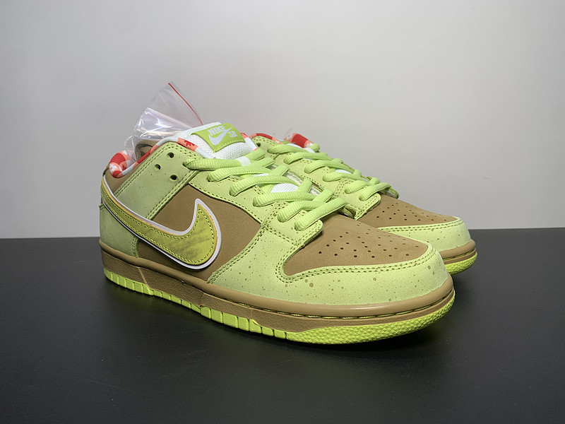 concepts × nike dunk sb fluorescent yellow lobster bv1310-566