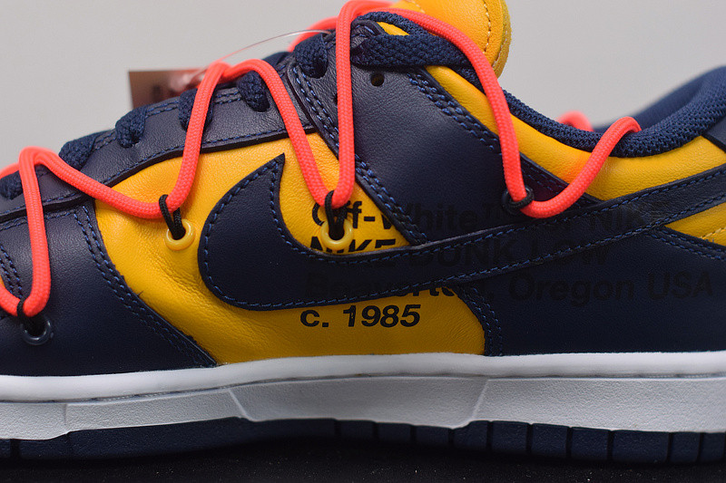 of nike dunk low leather blue&yellow ct0856-700