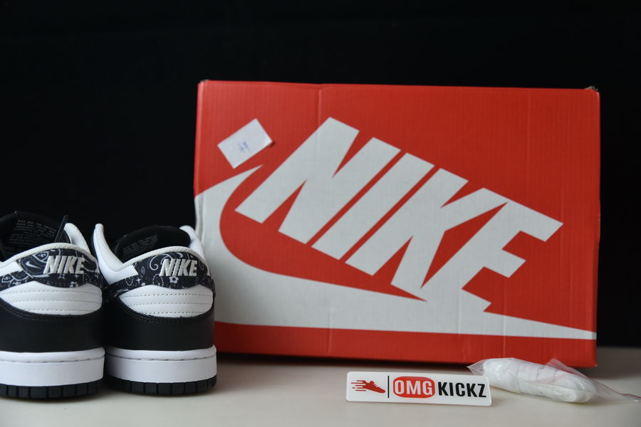 nike dunk low essential paisley pack black dh4401-100