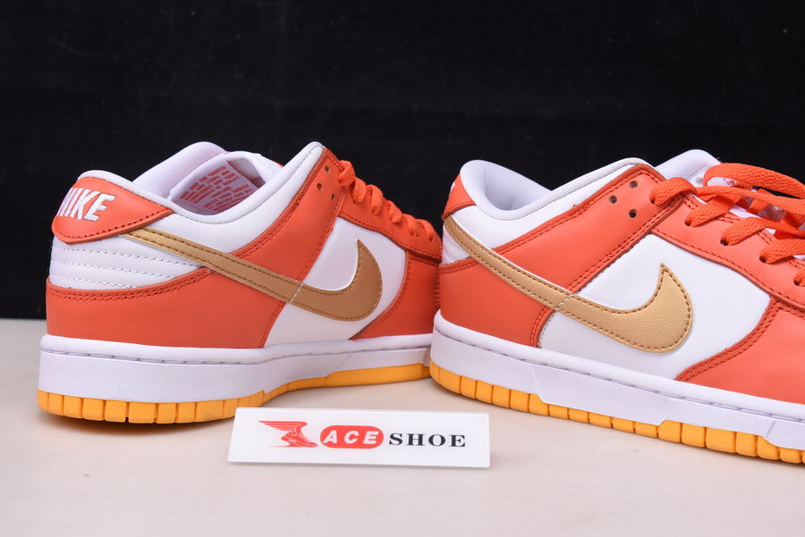 nike dunk low “golden orange” dq4690-800