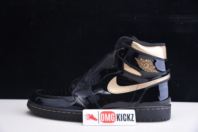 air jordan 1 retro high og “black gold” 555088-032