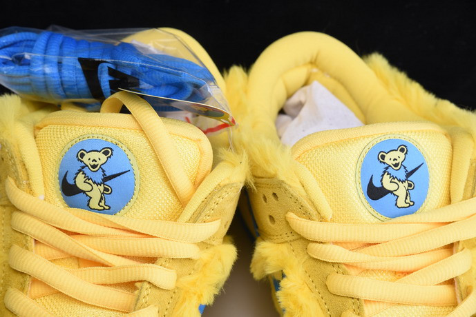 grateful dead x nike sb dunk low “yellow bear” cj5378-700