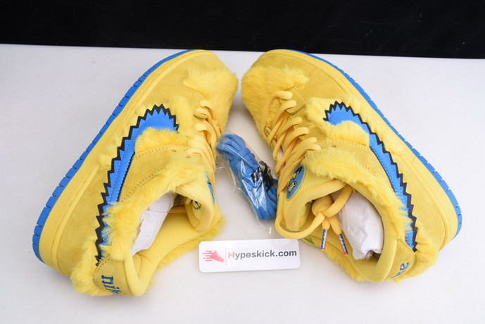 grateful dead x nike sb dunk low “yellow bear” cj5378-700