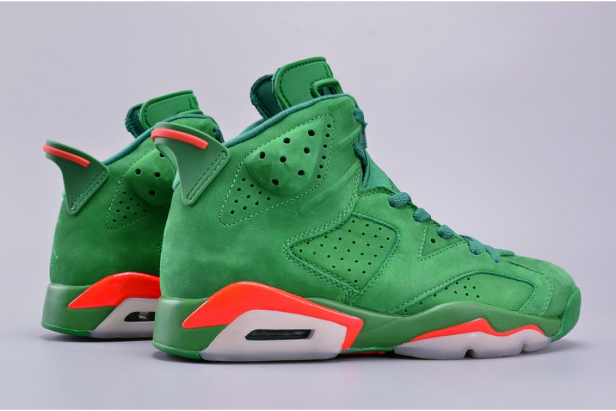 air jordan 6 retro nrg g8rd "gatorade" pine green mens aj5986-335