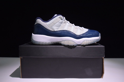 air jordan 11 retro low bg (gs) "georgetown" 528896-007