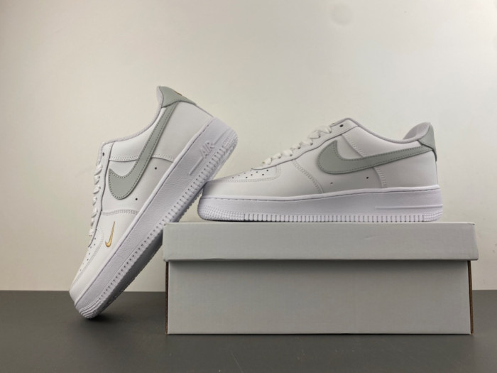Nike Air Force 1 Low Top White Gray Gold CZ0270-106
