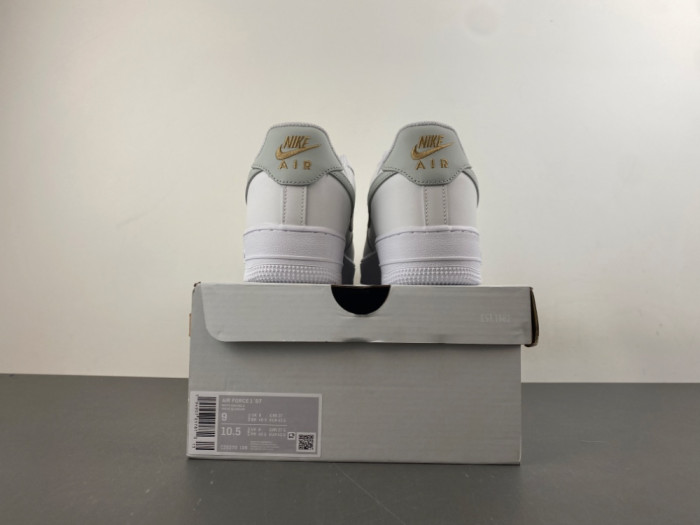 Nike Air Force 1 Low Top White Gray Gold CZ0270-106