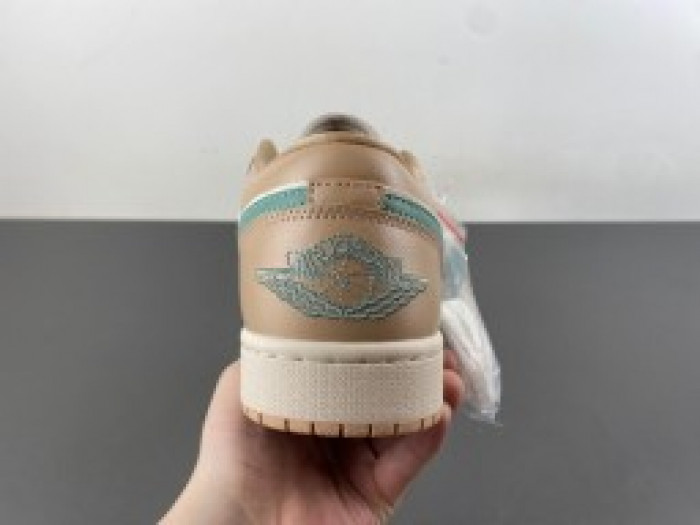Air Jordan 1 Low Light Orewood Brown Hemp DC0774-130