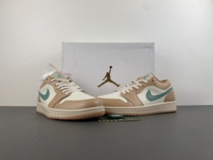 Air Jordan 1 Low Light Orewood Brown Hemp DC0774-130