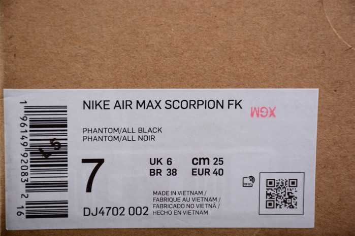 NIKE AIR MAX SCORPION “TRIPLE BLACK” DJ4702-002