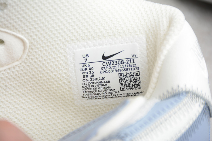 Kaws x Nike Air Force 1 07 Mid White Blue Black CW2308-211