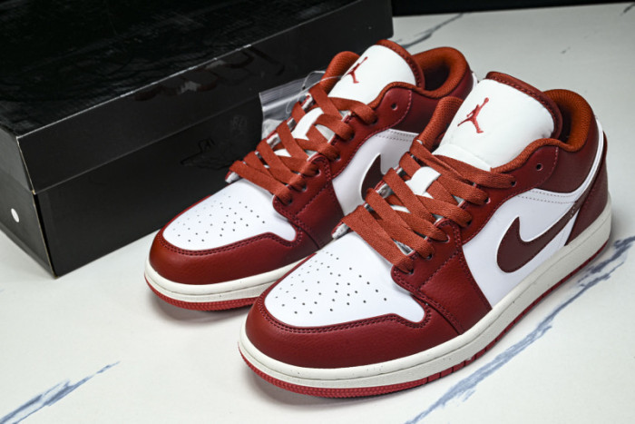 Air Jordan 1 Low Dune Red/White FJ3459-160