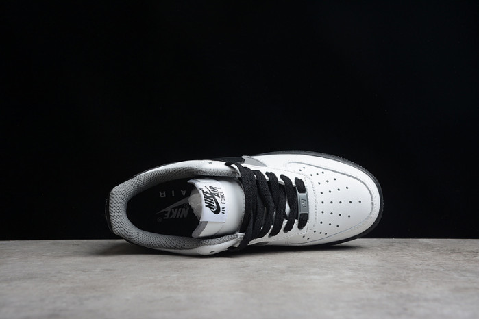 Nike Air Force 1 Low White Dark Grey Black Shoes 553689-609